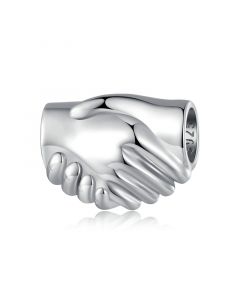 Shake Hands Friendship Charm, Charms for Pandora Bracelet, 925 Sterling Silver Charms, For Pandora Charm Bracelet, Fit Pandora Charms