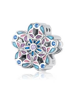 Delicate Butterfly Flower Charm, For Pandora Charm Bracelet, 925 Sterling Silver Charms, Charms for Pandora Bracelet, Fit Pandora Charms
