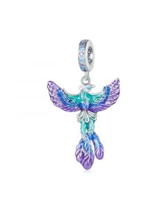 Phoenix Pendant Charm, Charms for Pandora Bracelet, For Pandora Charm Bracelet, Fit Pandora Charms, 925 Sterling Silver Charms