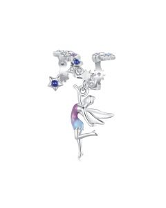 Day and Night Elf Charm, For Pandora Charm Bracelet, 925 Sterling Silver Charms, Fit Pandora Charms, Charms for Pandora Bracelet