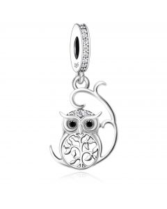  Family Tree Of Life Owl , Charms for Pandora Bracelet, 925 Sterling Silver Charms, For Pandora Charm Bracelet, Fit Pandora Charms
