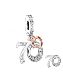 Mother Daughter Son I Love You To The Moon & Back Pendant Charm, 925 Sterling Silver Charms, Charms for Pandora Bracelet, Fit Pandora Charms