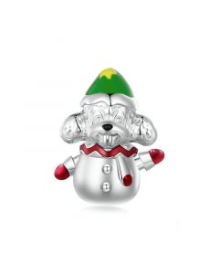 the Xmas Dog for Xmas Gift Charm, Charms for Pandora Bracelet, Fit Pandora Charms, For Pandora Charm Bracelet, 925 Sterling Silver Charms