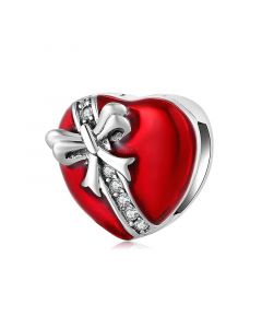 Always Sisters Forever Friends Heart Zircon Pendant Charm, Fit Pandora Charms, 925 Sterling Silver Charms, Charms for Pandora Bracelet