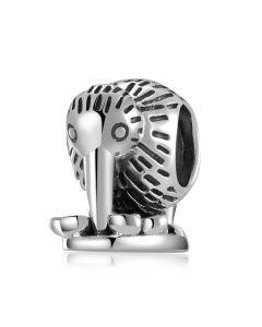Cute Animal Pure Woodpeckers eat food Charm, 925 Sterling Silver Charms, Charms for Pandora Bracelet, Fit Pandora Charms