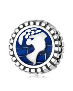 My Boo Ghost Town DJ's Blue Charm, For Pandora Charm Bracelet, 925 Sterling Silver Charms, Fit Pandora Charms, Charms for Pandora Bracelet