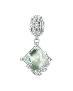 Knot in Square Charm, For Pandora Charm Bracelet, Charms for Pandora Bracelet, Fit Pandora Charms, 925 Sterling Silver Charms