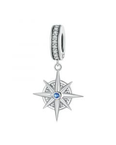 Compass Asterism Eye's Charm, Fit Pandora Charms, For Pandora Charm Bracelet, 925 Sterling Silver Charms, Charms for Pandora Bracelet