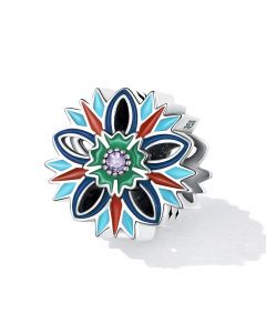 Egyptien Culture Flower Eye of Horus Charm, Fit Pandora Charms, 925 Sterling Silver Charms, Charms for Pandora Bracelet