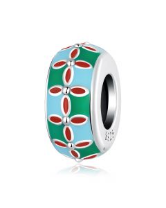 Egyptien Culture Flower Eye of Horus Charm, 925 Sterling Silver Charms, Charms for Pandora Bracelet, Fit Pandora Charms