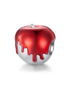 Red Apple Charm, For Pandora Charm Bracelet, 925 Sterling Silver Charms, Charms for Pandora Bracelet, Fit Pandora Charms