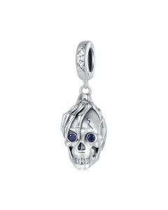 Halloween Skull Hand Bone Pendant Charm, 925 Sterling Silver Charms, Fit Pandora Charms, Charms for Pandora Bracelet
