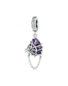 Halloween Spider Pendant Charm, Fit Pandora Charms, Charms for Pandora Bracelet, 925 Sterling Silver Charms, For Pandora Charm Bracelet
