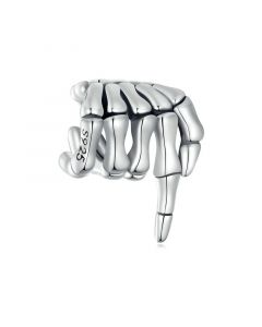 Halloween Skeleton Hand Bones Charm, 925 Sterling Silver Charms, Charms for Pandora Bracelet, For Pandora Charm Bracelet, Fit Pandora Charms
