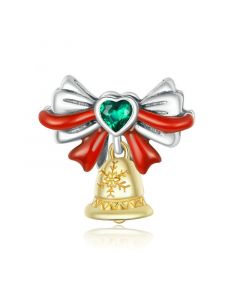 Christmas Family Bell Charm, Charms for Pandora Bracelet, Fit Pandora Charms, 925 Sterling Silver Charms, For Pandora Charm Bracelet