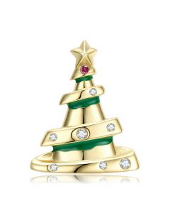 Christmas Family Tree Santa Claus' Charm, Charms for Pandora Bracelet, 925 Sterling Silver Charms, Fit Pandora Charms