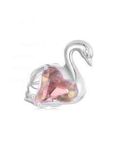 Romantic Dreamy Swan Charm, For Pandora Charm Bracelet, Fit Pandora Charms, 925 Sterling Silver Charms, Charms for Pandora Bracelet