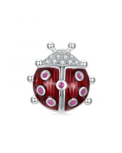 Luminous Glow-in-the-dark Ladybug Charm, Charms for Pandora Bracelet, Fit Pandora Charms, 925 Sterling Silver Charms