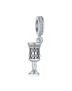  Jewish Wine Glass Cup Pendant Charm, Fit Pandora Charms, 925 Sterling Silver Charms, Charms for Pandora Bracelet, For Pandora Charm Bracelet