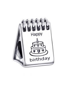 Happy Birthday Calendar Charm, 925 Sterling Silver Charms, Fit Pandora Charms, Charms for Pandora Bracelet, For Pandora Charm Bracelet