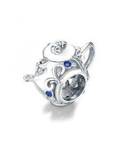 Openwork Teapot Charm, For Pandora Charm Bracelet, Charms for Pandora Bracelet, Fit Pandora Charms, 925 Sterling Silver Charms