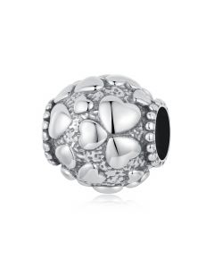Oxidized Heart Charm, For Pandora Charm Bracelet, 925 Sterling Silver Charms, Fit Pandora Charms, Charms for Pandora Bracelet
