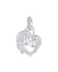 Heart Shape Intimate Affection Charm, Charm for Pandora Bracelet, 925 Sterling Silver Charms, Fit Pandora Charms, For Pandora Charm Bracelet