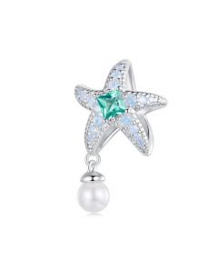 Starfish with Pearl Ocean Charm, For Pandora Charm Bracelet, Fit Pandora Charms, 925 Sterling Silver Charms, Charms for Pandora Bracelet