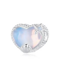 Starfish Shell Heart Ocean Charm, For Pandora Charm Bracelet, 925 Sterling Silver Charms, Charms for Pandora Bracelet, Fit Pandora Charms
