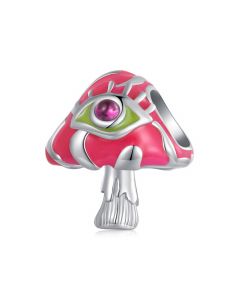 Glow in the Dark Mushroom Charm, 925 Sterling Silver Charms, Charms for Pandora Bracelet, Fit Pandora Charms, For Pandora Charm Bracelet