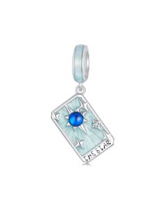 The Star Tarot Card Charm, For Pandora Charm Bracelet, Charms for Pandora Bracelet, Fit Pandora Charms, 925 Sterling Silver Charms