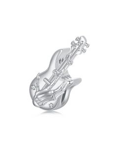 Skull Hand Bass Music Charm, Fit Pandora Charms, For Pandora Charm Bracelet, 925 Sterling Silver Charms, Charms for Pandora Bracelet