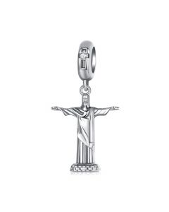 Christ Redeemer Pendant Charm, Fit Pandora Charms, 925 Sterling Silver Charms, Charms for Pandora Bracelet, For Pandora Charm Bracelet