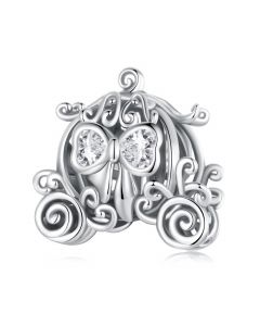 Exquisite Pumpkin Carriage Love Knot Charm, Fit Pandora Charms, Charms for Pandora Bracelet, 925 Sterling Silver Charms