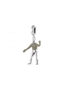 Mexican Wrestling Character Man Mask Dangle Pendant Charm, 925 Sterling Silver Charms, Fit Pandora Charms, Charms for Pandora Bracelet