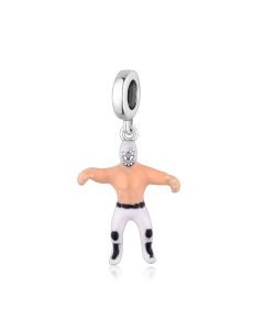 Mexican Wrestling Character People Sport Charm, 925 Sterling Silver Charms, Fit Pandora Charms, Charms for Pandora Bracelet