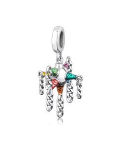 Mexico Pinata Dangle Pendant Charm, 925 Sterling Silver Charms, For Pandora Charm Bracelet, Charms for Pandora Bracelet, Fit Pandora Charms