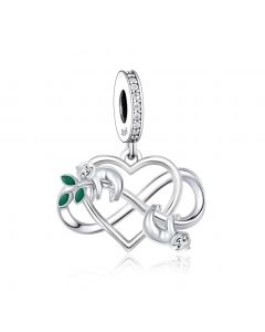 Sloth Infinity Love Forever Family Charm, 925 Sterling Silver Charms, Charms for Pandora Bracelet, Fit Pandora Charms