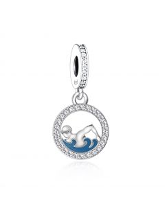 Swimming Swimmer Dangle Pendant Charm, 925 Sterling Silver Charms, Fit Pandora Charms, Charms for Pandora Bracelet