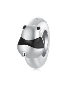 Cute Panda Stopper Spacer Charm, Charms for Pandora Bracelet, For Pandora Charm Bracelet, 925 Sterling Silver Charms, Fit Pandora Charms