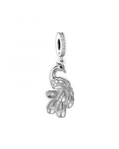 Peacock Pendant Charm, For Pandora Charm Bracelet, 925 Sterling Silver Charms, Fit Pandora Charms, Charms for Pandora Bracelet