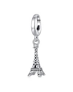 Openable Hanging Ring Eiffel Tower Charm, Charms for Pandora Bracelet, 925 Sterling Silver Charms, Fit Pandora Charms