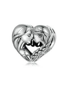 Sister Heart Charm, 925 Sterling Silver Charms, Fit Pandora Charms, Charms for Pandora Bracelet, For Pandora Charm Bracelet