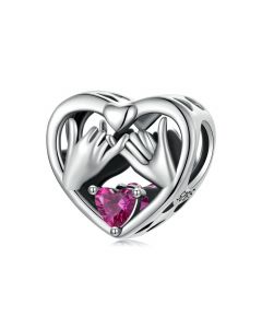 Eternal Promise Heart Charm, Fit Pandora Charms, 925 Sterling Silver Charms, Charms for Pandora Bracelet, For Pandora Charm Bracelet