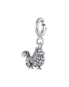 Pomeranian Locket Pendant Charm, 925 Sterling Silver Charms, Fit Pandora Charms, For Pandora Charm Bracelet, Charms for Pandora Bracelet