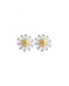 925 Sterling Silver Earrings, Simple Design Earrings, Daisy Stud Earrings, Minimalist Design Earrings, Flowers & Plants Jewelry
