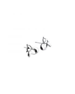 925 Sterling Silver Earrings, Animals & Insects Jewelry, Little Fox Stud Earrings, Simple Design Earrings, Minimalist Design Earrings