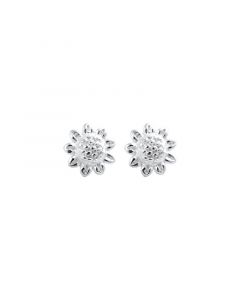 Minimalist Design Earrings, Sunflower Stud Earrings, Simple Design Earrings, 925 Sterling Silver Earrings, Flowers & Plants Jewelry