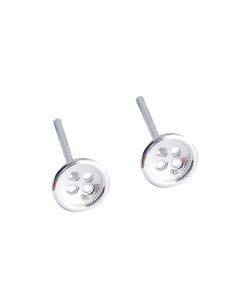 Button Stud Earrings, Light Luxury Style, 925 Sterling Silver Earrings,Simple Design Earrings, Geometric Jewelry, Minimalist Design Earrings