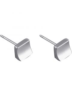 Geometric Square Stud Earrings, Simple Design Earrings, 925 Sterling Silver Earrings, Minimalist Design Earrings, Geometric Jewelry